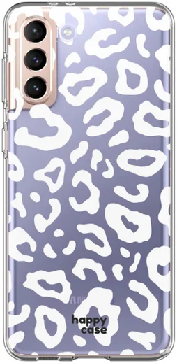 HappyCase Samsung Galaxy S21 Hoesje Flexibel TPU Luipaard Print afbeelding 1