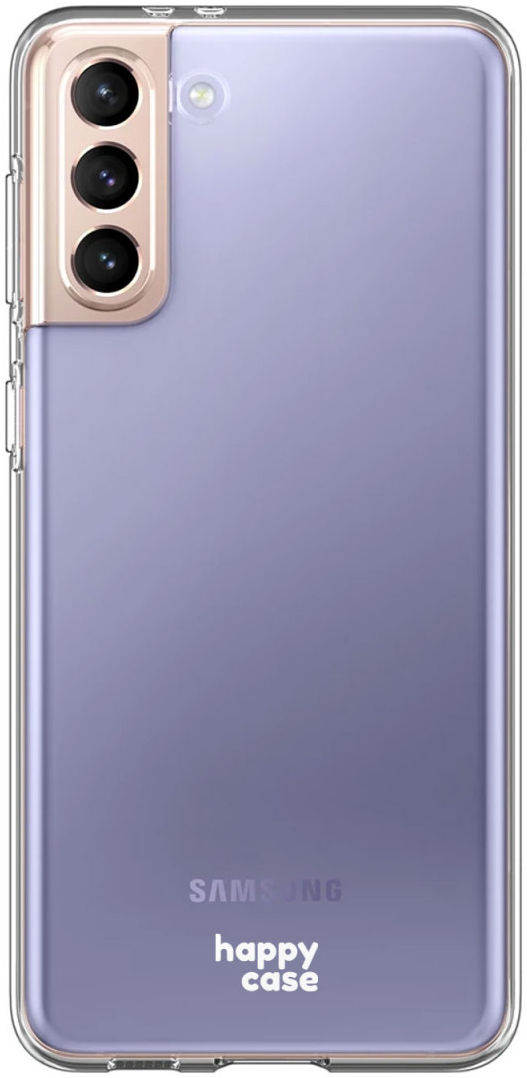 HappyCase Samsung Galaxy S21 Hoesje Flexibel TPU Clear Print afbeelding 1