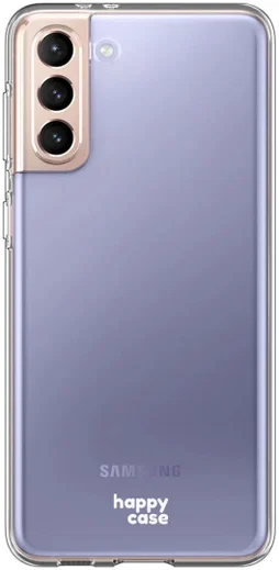 HappyCase Samsung Galaxy S21 Hoesje Flexibel TPU Clear Print afbeelding 1