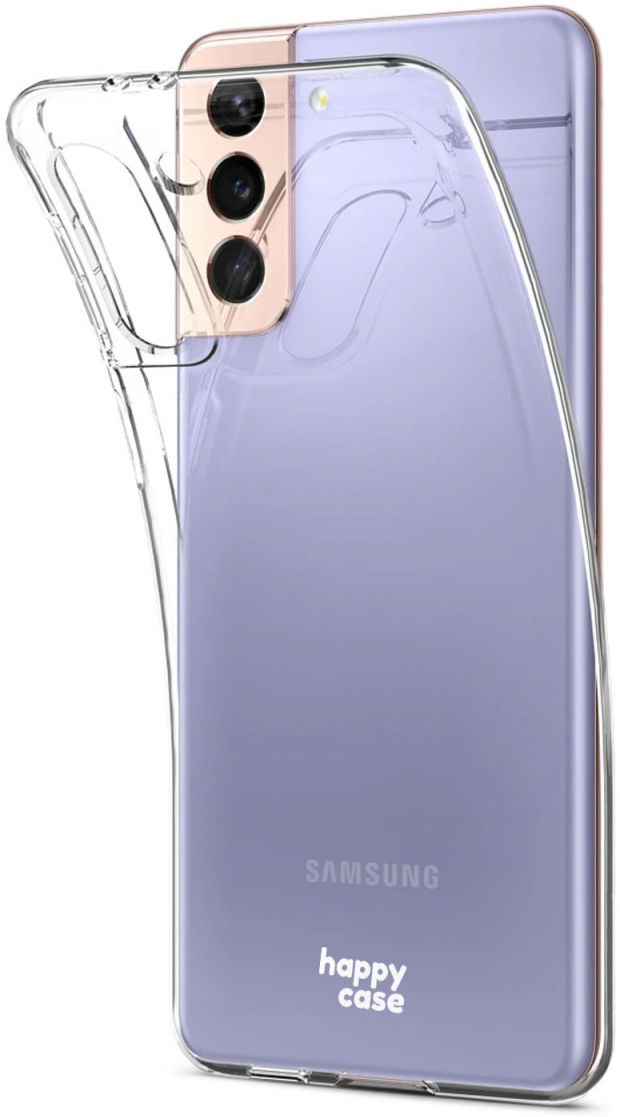 HappyCase Samsung Galaxy S21 Hoesje Flexibel TPU Clear Print afbeelding 4