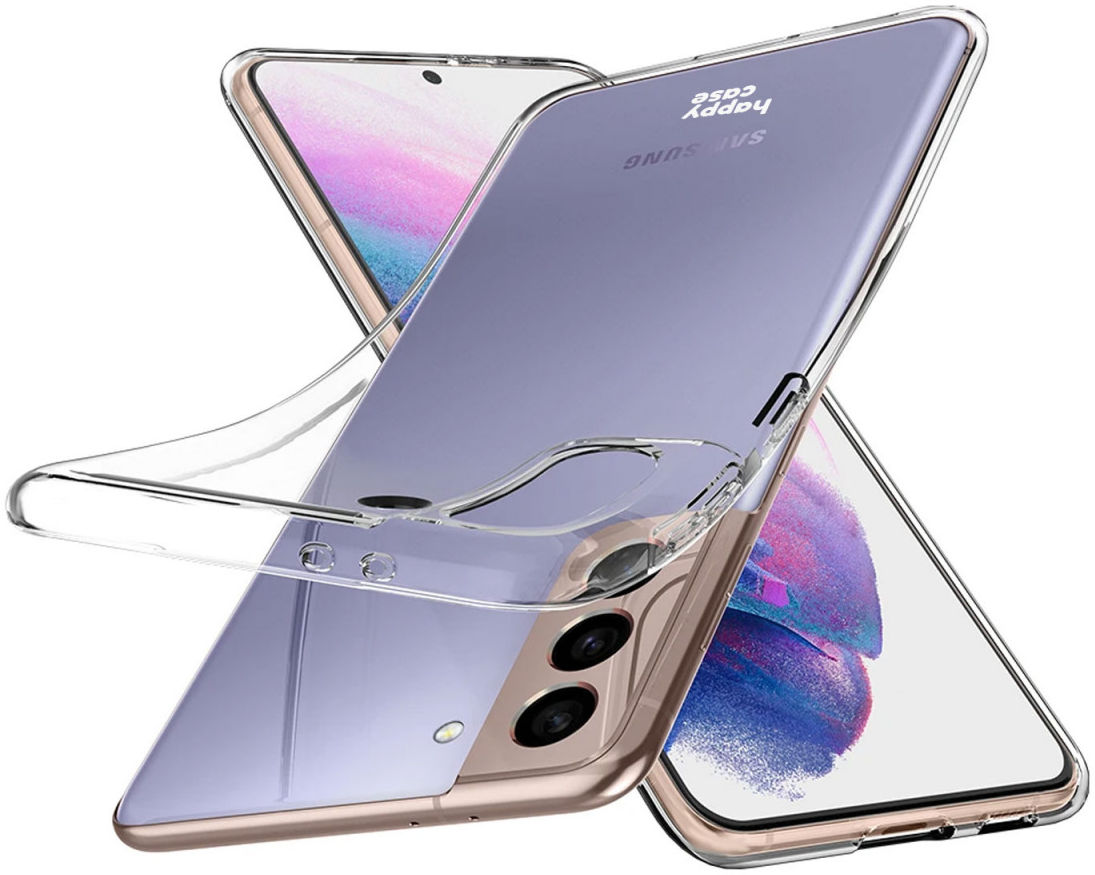 HappyCase Samsung Galaxy S21 Hoesje Flexibel TPU Clear Print afbeelding 2