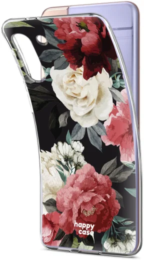 HappyCase Samsung Galaxy S21 Hoesje Flexibel TPU Rozen Print afbeelding 5