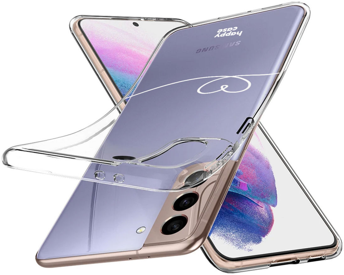 HappyCase Samsung Galaxy S21 Hoesje Flexibel TPU Hartje Print afbeelding 2