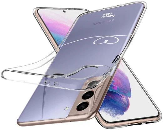 HappyCase Samsung Galaxy S21 Hoesje Flexibel TPU Hartje Print afbeelding 2