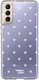 HappyCase Samsung Galaxy S21 Hoesje Flexibel TPU Hartjes Print afbeelding 1