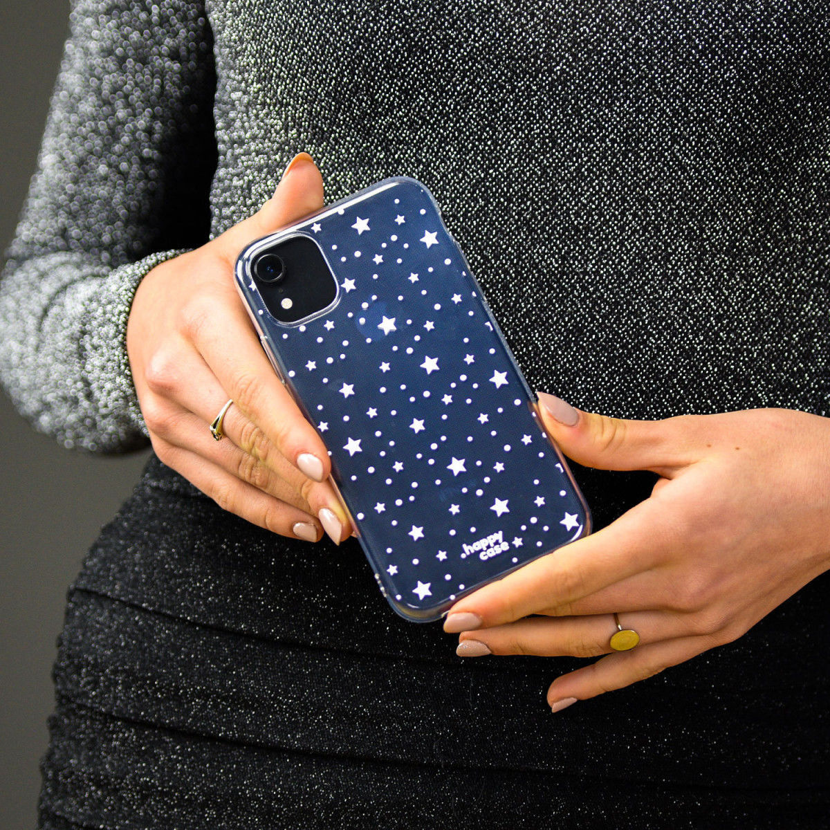 HappyCase Samsung S21 Plus Hoesje Flexibel TPU Sterretjes Print afbeelding 5