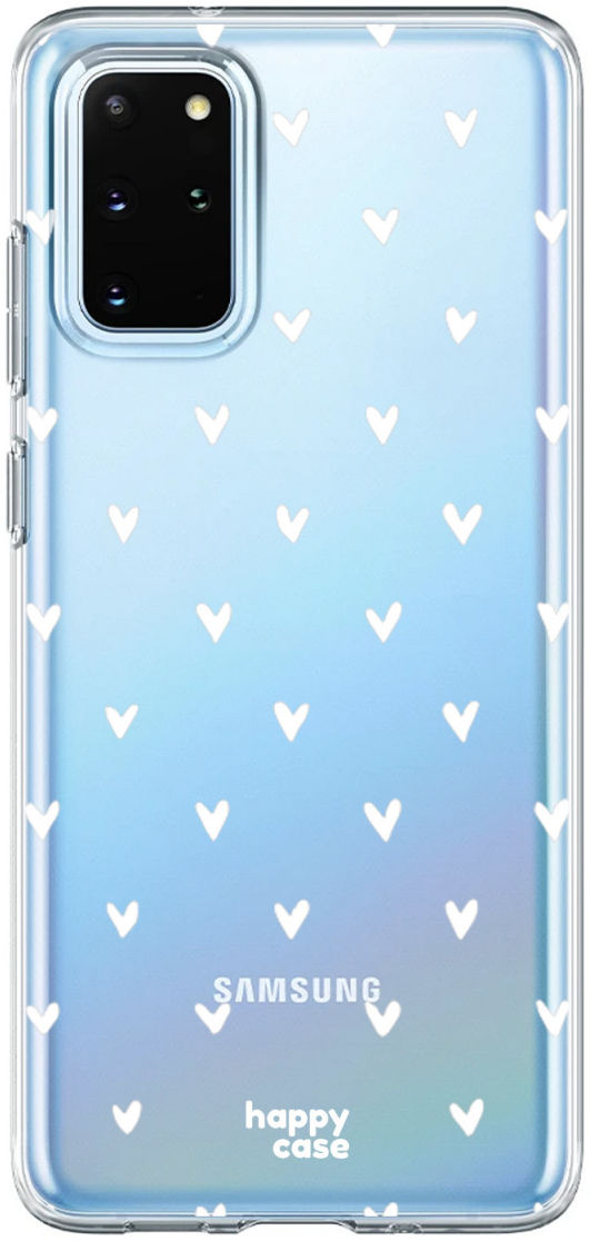 HappyCase Galaxy S20 FE Hoesje Flexibel TPU Hartjes Print afbeelding 1