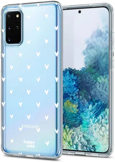 HappyCase Galaxy S20 FE Hoesje Flexibel TPU Hartjes Print afbeelding 2