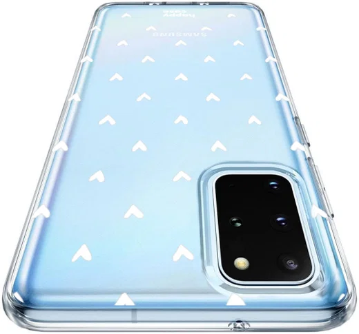 HappyCase Galaxy S20 FE Hoesje Flexibel TPU Hartjes Print afbeelding 10