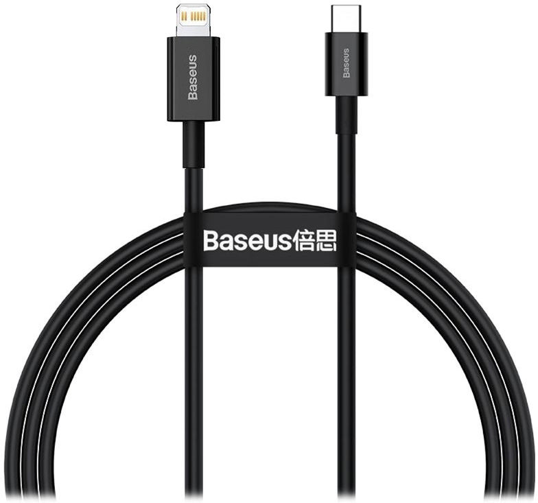 Baseus Superior Series USB-C naar Apple Lightning PD 20W 1 Meter Zwart afbeelding 1