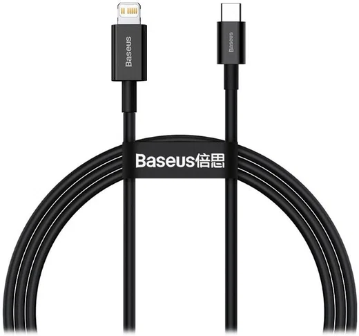 Baseus Superior Series USB-C naar Apple Lightning PD 20W 1 Meter Zwart afbeelding 1