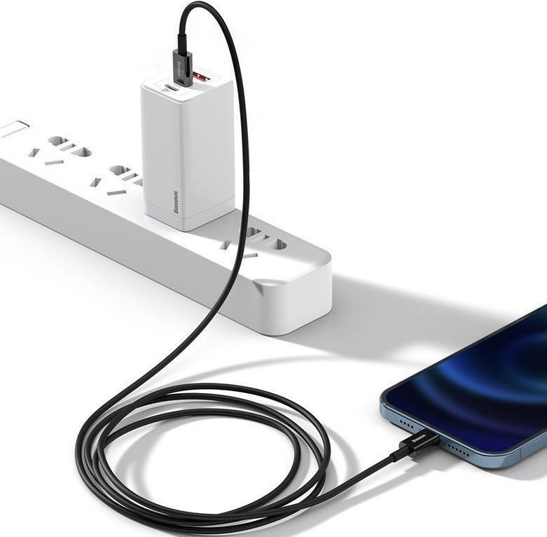 Baseus Superior Series USB-C naar Apple Lightning PD 20W 1 Meter Zwart afbeelding 3