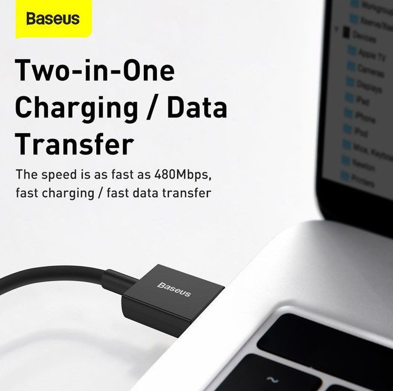 Baseus Superior Series USB-C naar Apple Lightning PD 20W 1 Meter Zwart afbeelding 5