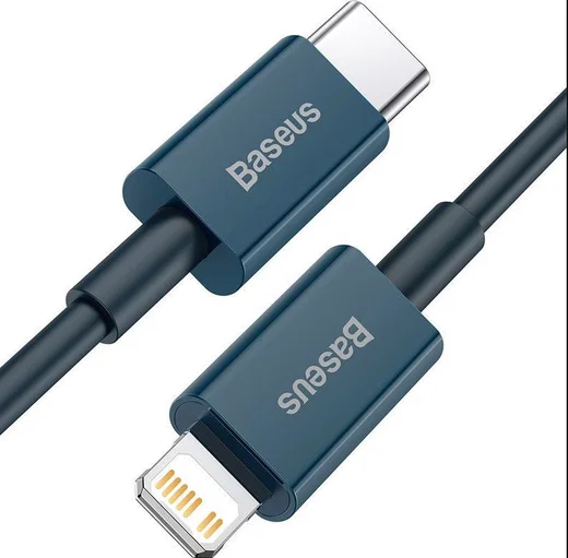 Baseus Superior Series USB-C naar Apple Lightning PD 20W 2 Meter Blauw afbeelding 2