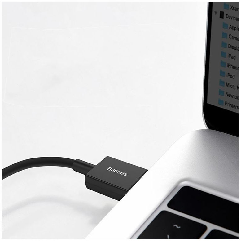 Baseus Superior Series USB-A naar USB-C Kabel 66 Watt 1 Meter Zwart afbeelding 6