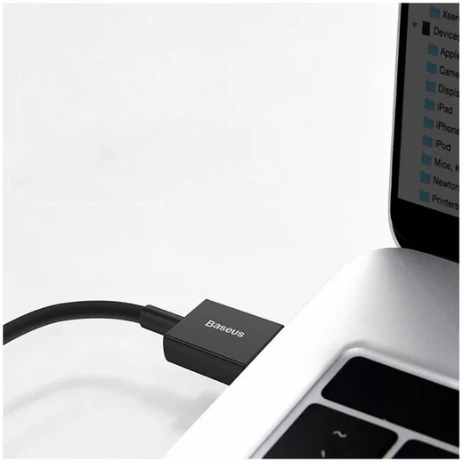 Baseus Superior Series USB-A naar USB-C Kabel 66 Watt 1 Meter Zwart afbeelding 6