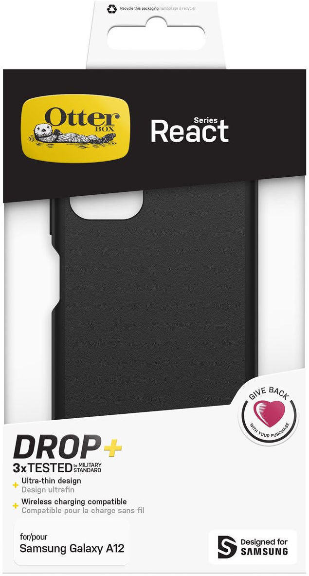 OtterBox React Samsung Galaxy A12 Hoesje Back Cover Zwart afbeelding 9