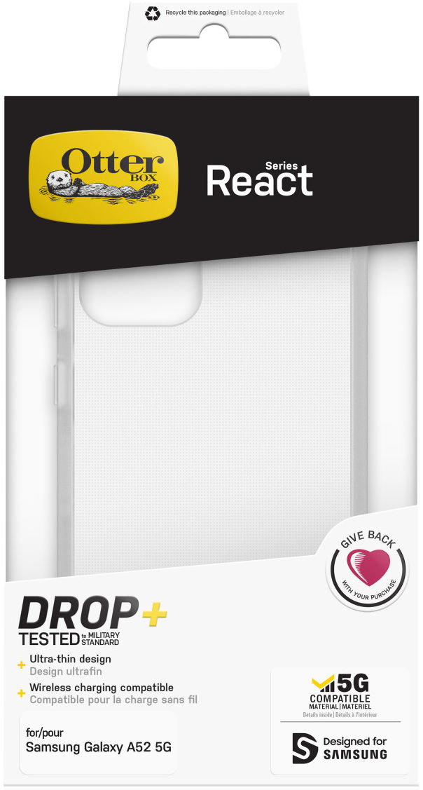 OtterBox React Samsung Galaxy A52 / A52S Hoesje Transparant afbeelding 8