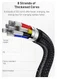 Baseus Cafule Series USB-C naar USB-C Kabel Metaal 100W 1m Zwart afbeelding 9