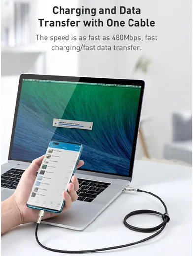 Baseus Cafule Series USB-C naar USB-C Kabel Metaal 100W 2m Wit afbeelding 12