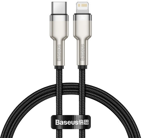 Baseus Cafule Series USB-C naar Apple Lightning Kabel 20W 25cm Zwart afbeelding 1