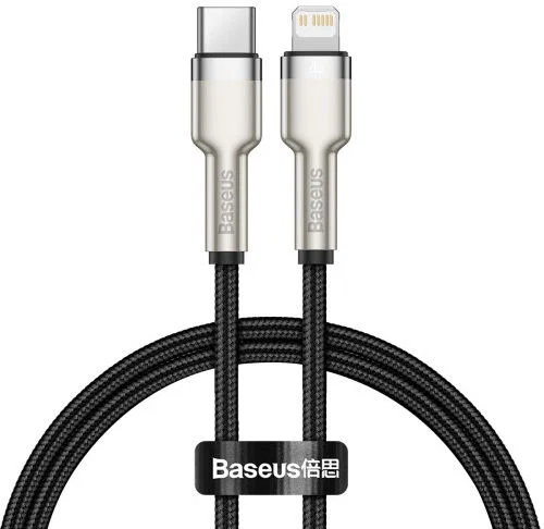 Baseus Cafule Series USB-C naar Apple Lightning Kabel 20W 25cm Zwart afbeelding 1