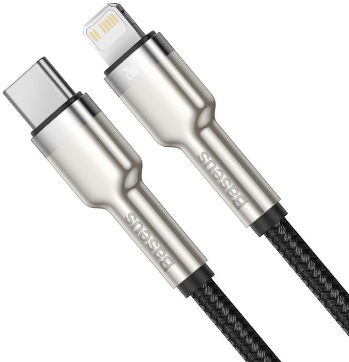 Baseus Cafule Series USB-C naar Apple Lightning Kabel 20W 25cm Zwart afbeelding 2