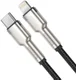 Baseus Cafule Series USB-C naar Apple Lightning Kabel PD 20W 2m Zwart afbeelding 2