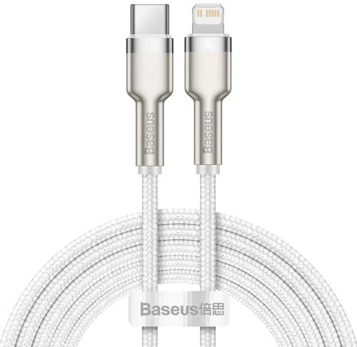 Baseus Cafule Series USB-C naar Apple Lightning Kabel PD 20W 2m Wit afbeelding 1