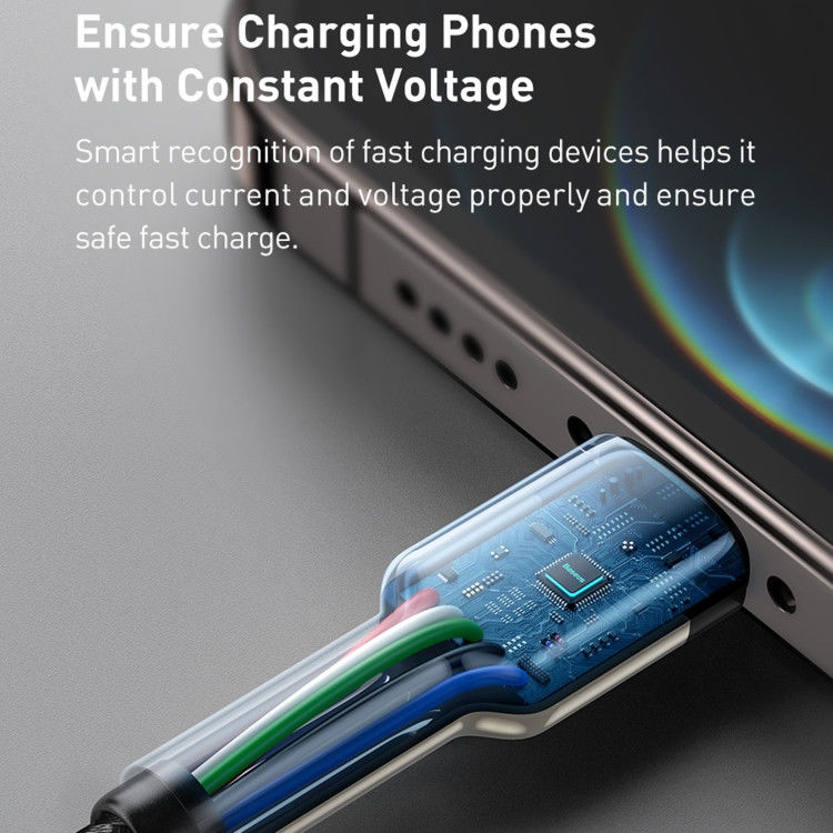 Baseus Cafule Series USB-C naar Apple Lightning Kabel PD 20W 2m Wit afbeelding 8
