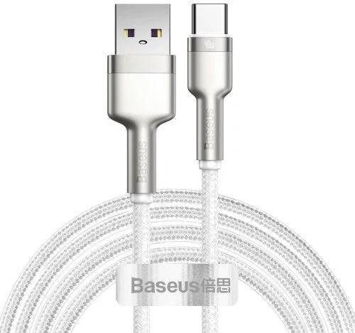 Baseus Cafule Series USB naar USB-C Kabel Metaal 40W 2m Wit afbeelding 1