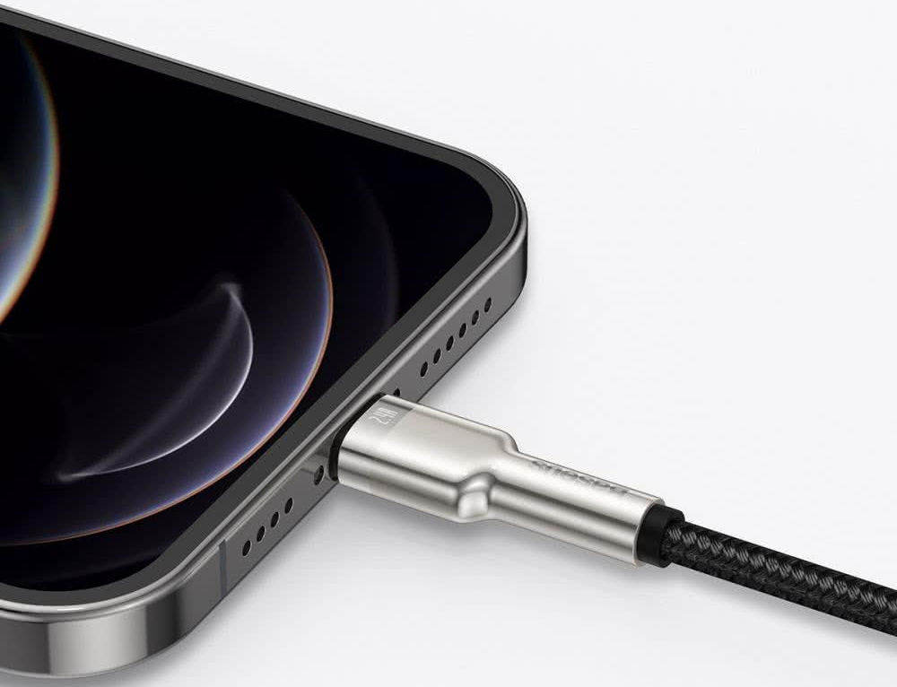 Baseus Cafule Series USB-A naar Lightning Kabel 2 Meter Metaal Zwart afbeelding 8