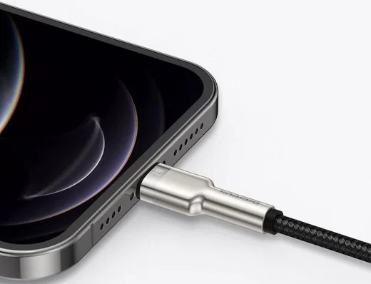 Baseus Cafule Series USB-A naar Lightning Kabel 2 Meter Metaal Zwart afbeelding 8