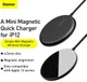 Baseus Simple 15W Draadloze Magnetische Oplader voor MagSafe Zwart afbeelding 8