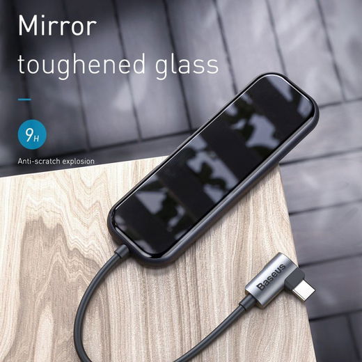 Baseus USB-C / USB / HDMI Hub 60W 5 Poorten voor Laptop/MacBook Grijs afbeelding 7