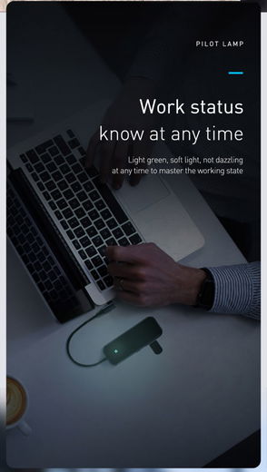 Baseus USB-C / USB / HDMI Hub 60W 5 Poorten voor Laptop/MacBook Grijs afbeelding 14