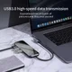 Baseus USB-C / USB / HDMI / SD 7-in-1 Hub voor Laptop/MacBook Grijs afbeelding 3