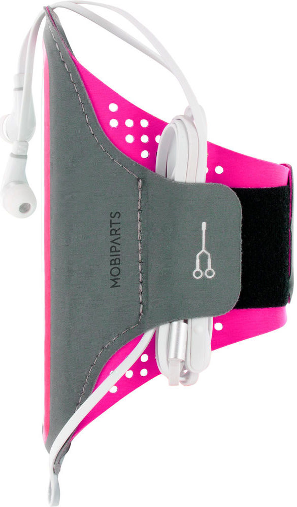 Mobiparts Comfort Fit Armband Samsung Galaxy A12 Sporthoesje Roze afbeelding 11