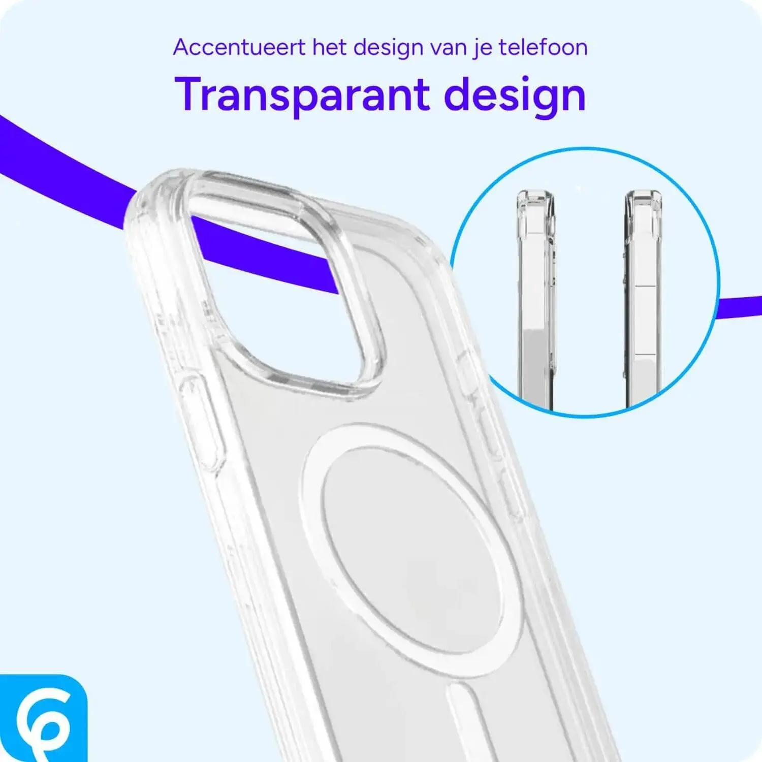 Apple iPhone 12 / 12 Pro Hoesje MagSafe Dun TPU Back Cover Transparant afbeelding 12