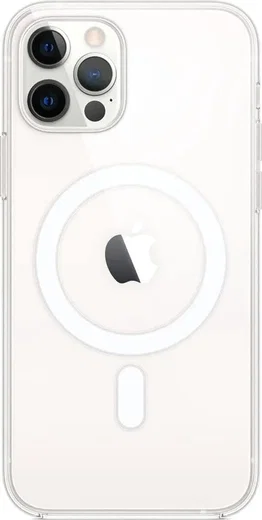 Apple iPhone 12 / 12 Pro Hoesje MagSafe Dun TPU Back Cover Transparant afbeelding 1