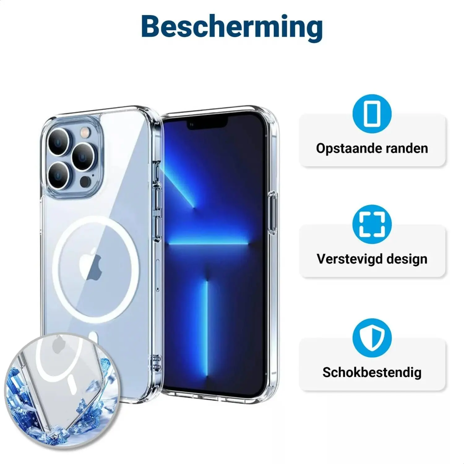 Apple iPhone 12 Pro Max Hoesje MagSafe Dun TPU Back Cover Transparant afbeelding 8