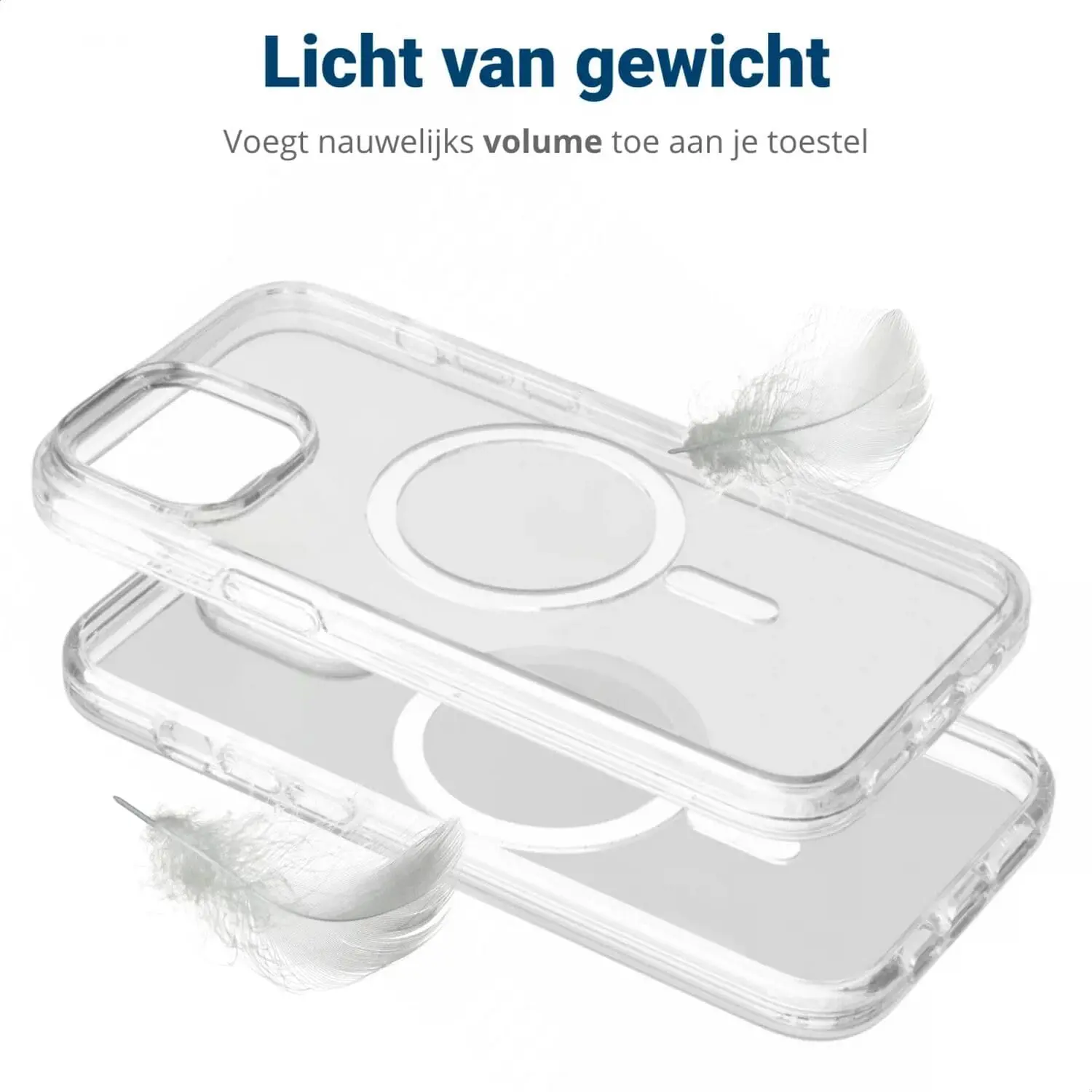 Apple iPhone 12 Pro Max Hoesje MagSafe Dun TPU Back Cover Transparant afbeelding 6