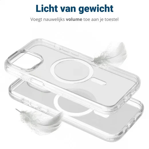 Apple iPhone 12 Pro Max Hoesje MagSafe Dun TPU Back Cover Transparant afbeelding 6