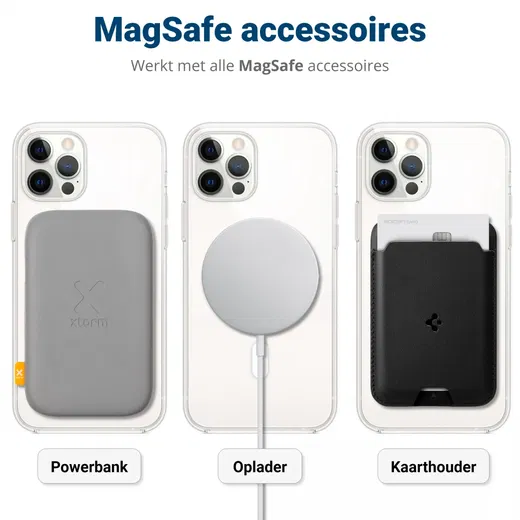 Apple iPhone 12 Pro Max Hoesje voor MagSafe Dun TPU Transparant afbeelding 4