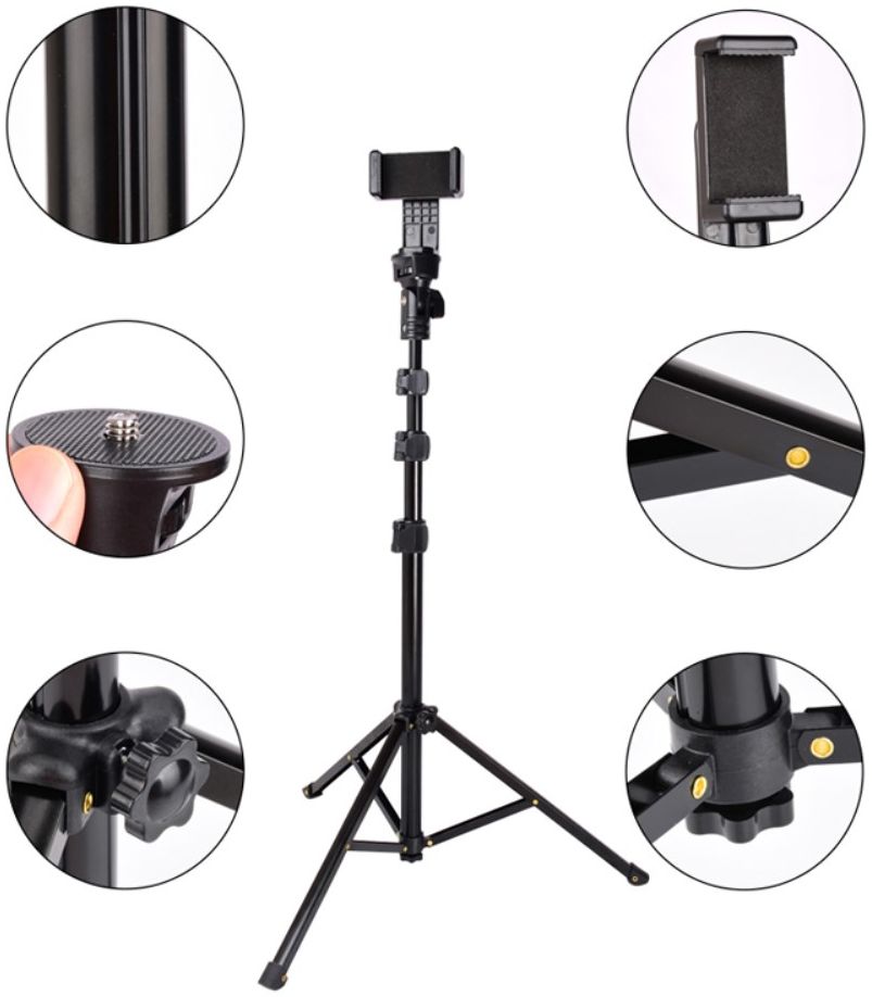 Uitschuifbare Tripod Stand / Selfie Stick voor Smartphones tot 6 Inch afbeelding 3