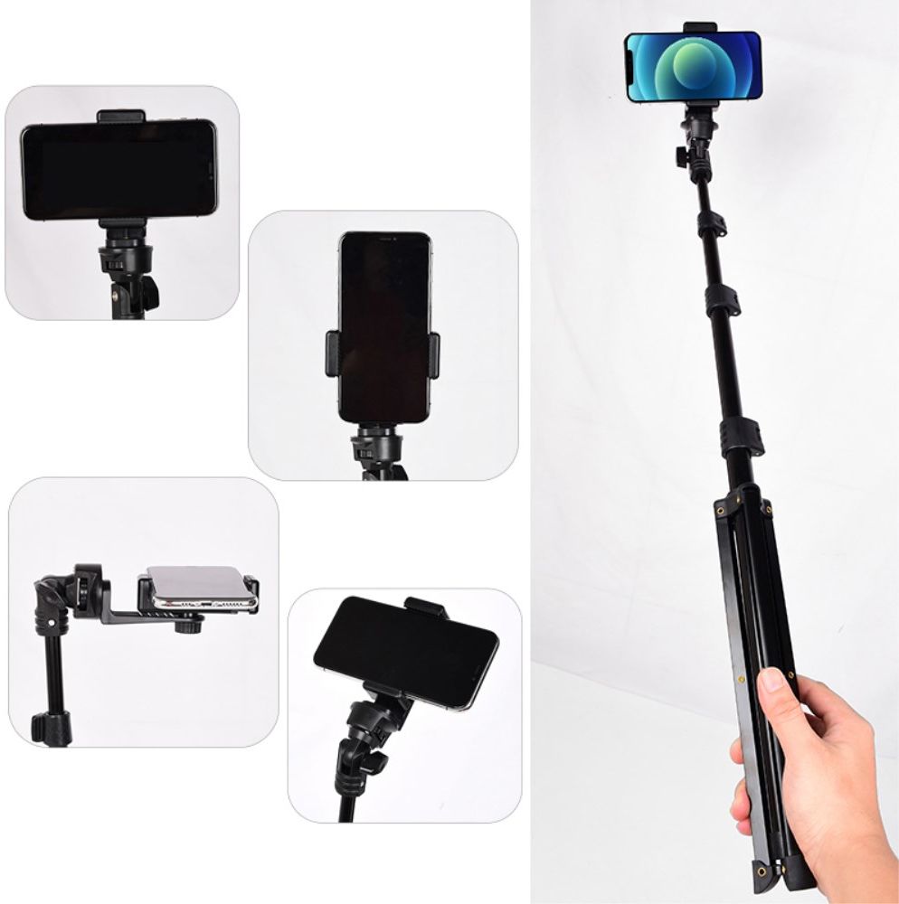 Uitschuifbare Tripod Stand / Selfie Stick voor Smartphones tot 6 Inch afbeelding 4