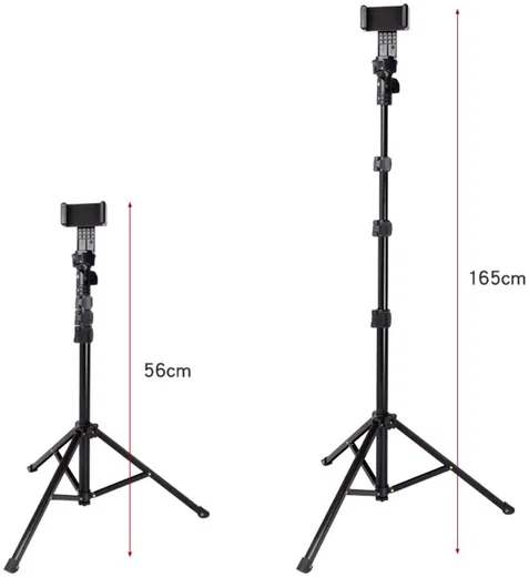 Uitschuifbare Tripod Stand / Selfie Stick voor Smartphones tot 6 Inch afbeelding 6