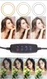 Selfie Ring Licht Tripod met Statief en Houder voor Smartphone Zwart afbeelding 4