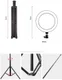 Selfie Ring Licht Tripod met Statief en Houder voor Smartphone Zwart afbeelding 10