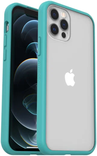 OtterBox React Apple iPhone 12 / 12 Pro Hoesje Transparant Blauw afbeelding 1